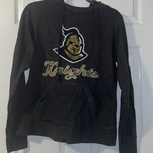 UCF KNIGHTS— DISTRESSED— GRAY— HOODIE— SIZE M